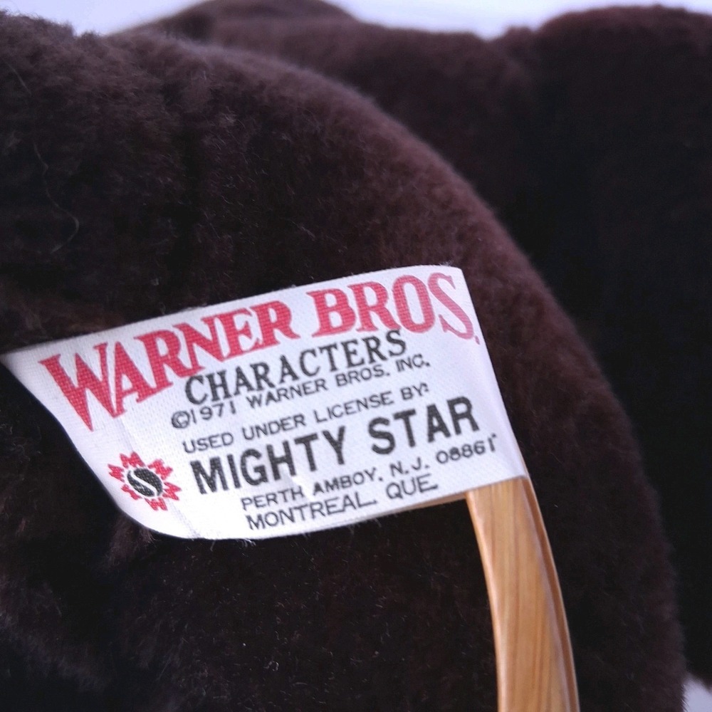 Vintage TAZ Stuffed Plush 1971 & 1995 Mighty & Mini Tasmanian Devil Looney Tunes - Picture 5 of 16